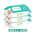 1st Step Baby Wet Wipes Enriched With Aloe-Vera And Jojoba Oil (Pack Of 3)