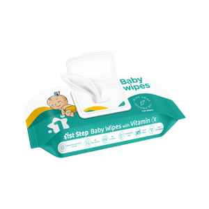1st step baby wet wipes with lid enriched with aloe-vera and jojoba oilpack of 1