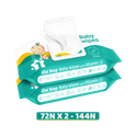 1st Step Baby Wet Wipes With Lid Enriched With Aloe-Vera And Jojoba Oil(Pack of 2)