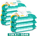 1st Step Baby Wet Wipes With Lid Enriched With Aloe-Vera And Jojoba Oil((Pack of 7)