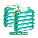 1st Step Baby Wet Wipes With Lid Enriched With Aloe-Vera And Jojoba Oil(Pack of 10)
