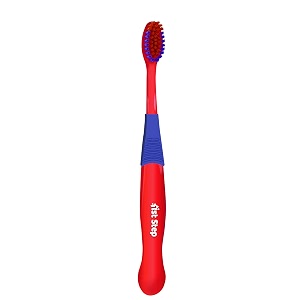 1st step bpa free baby toothbrush with ultra-soft bristles red 1 pc