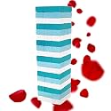 1step2dream Spanish Couple Game Adult Block, Stacking Blocks for Date Night, Romantic Wooden Gift