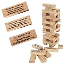 1step2dream Spanish Stacking Tower Game | Bilingual Block Game for Kids Adults | Perfect for Family, Classroom | 54 Hilarious Commands | Ideal Learning Board Gift