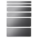 1U 2U 4U Blank Panel Screw Mount 19" Rack Blanking Panel 6 Pack