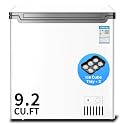 2.0/4.6/7.0 CU.FT Chest Freezer - Compact Deep Freezer with 7 Temperature Settings, Low Noise Operation, And Removable Basket, Ideal for Dorms, Apartments, And Home Kitchens. (White, 9.2Cu.ft)