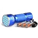 2.0 UV Pet Urine Detector Black Light LED Flashlight + Cat & Dog Behavior Guide. Ultra Bright Optimal 380-385NM Wavelength Finds Invisible Stains Instantly! Stop Pet Pee Issues Forever