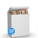 2.05 Cu.Ft Chest Freezer,Small Compact Deep Freezer with Adjustable 7 Thermostat,2 Removable Baskets, Energy Saving, Quiet Top Open Door Mini Meat Freezer with LED Light for Garage Outdoor Home Office