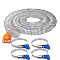 2-1/2"x10' Clear PVC Dust Collection Hose, 2.5 Inch Collection Hose