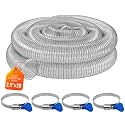 2-1/2"x20' Clear PVC Dust Collection Hose, 2.5 Inch Collection Hose