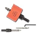 2-1/8 inch Hole Saw for Wood, Metal, Plastic &amp; Drywall, with Arbor