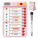 2-in-1 Chore Chart with Visual Timer for Kids 21PCS Magnetic Planning Board