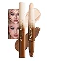 2 in 1 Contour Stick Waterproof Bronzer Highlighter, 21-Fair