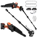 2-IN-1 Pole Saw &amp; 8" Mini Chainsaw Battery Powered with 2 x 21V Batteries