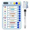 2-in-1 Digital Timer with Chore Chart for Kid 21PCS Magnetic Schedule Board