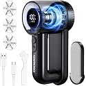 2-in-1 Electric Lint Shaver with 3 Extra Blades & LED Display