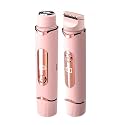 2-in-1 Female Hair Trimmer & Electric Shaver - Painless Hair Remover for Facial, Leg, Bikini & Body, Dual-Purpose Grooming Tool for Women(2 Piece Pink)
