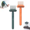 2-in-1 Hair Brush Cleaner, Comb with Pick and Bristles for Removing Hair