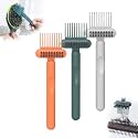 2-in-1 Hair Brush Cleaner, Comb with Pick and Bristles for Removing Hair