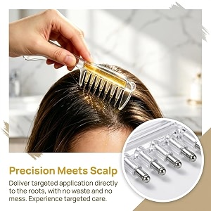 2 in 1 Hair Oil Applicator Comb
