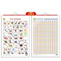 2 IN 1 HINDI VARNMALA AND BAARAHKHADEE Educational chart with Big font and Dust resistant Lamination SAHIL