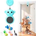 2-in-1 Interactive Laser Pointer Cat Toy & Flying Bird Wand for Indoor Cats