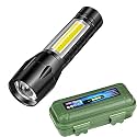 High Power Rechargeable Torch Light Long Range |5000mAh Battery | Waterproof Emergency LED Light | Camping, Outdoor, Home Use | USB Charging | Self Defense Flashlight(9 Mode Torch)