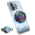 2-in-1 Magnetic & Clip-On Phone Cooler – Semiconductor-Powered Gaming Cell Phone Cooling Fan Radiator for iPhone/Android/iPad/Tablet – Ideal for Gaming, Video Calls, Live Broadcasting, and Vlog