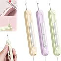 2 in 1 Needle Threader Seam Ripper, Stretchable Seam Rippers for Sewing, Thread Remover Tool for Hand Sewing, Knitting, Cross Stitch, Embroidery and Thread Removal，3pcs