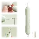 2 in 1 Needle Threader Seam Ripper,2024 New Needle Threading and Seam Kit Seam Ripper Tool,Needle Threading and Seam Kit,Stitching Thread Remover for Elderly and Sewing Enthusiasts(Green)