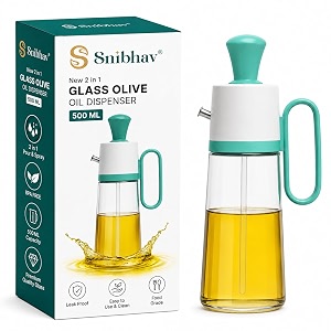 2 in 1 oil dispenser 500ml glass olive oil pourer amp sprayer