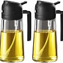 Misamo Enterprise 2-in-1 Oil Dispenser & Sprayer for Kitchen, 500ml, Black