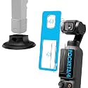 (2+1) Orzero Compatible for DJI Osmo Pocket 4/DJI Osmo Pocket 3, 2 Pack Tempered Glass Screen & Lens Protectors with Silicone Anti-Slip Base, [Auto-Alignment Kit] 9H High Definition Clear Anti-Scratch Bubble-Free