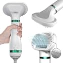 2 in 1 Pet Hair Dryer Brush for Dogs & Cats | Pet Grooming Slicker Brush with Adjustable Heat | Low Noise Deshedding Dryer Brush for Small, Medium & Large Pets | One Hand Grooming Tool