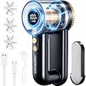 2-in-1 Rechargeable Fabric Shaver, 3 Extra Blades, 3-Speed Lint Remover