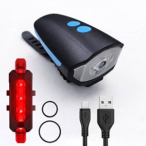2-in-1 Rechargeable and Waterproof LED Cycle Front