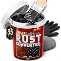 2 in 1 Rust Converter & Metal Primer, Gloss Black Reformer Paint Over Rust