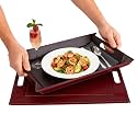 2-in-1 Serving Tray &amp; Placemat | Faux Leather &amp; Reversible