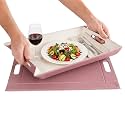 2-in-1 Serving Tray &amp; Placemat | Faux Leather &amp; Reversible