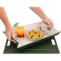2-in-1 Serving Tray &amp; Placemat | Faux Leather &amp; Reversible