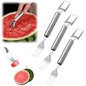 2-In-1 Stainless Steel Fruit Cutter, New Watermelon Slicer Multi-Functional Kitchen Gadget, Easy To Use Watermelon Cutters Melon Cutters Tool for Home, Camping, Picnics (C-3Pcs)