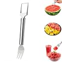 2-in-1 Stainless Steel Watermelon Slicer Cutter with Fruit Fork