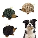 2-in-1 No-Stuffing Hedgehog Dog Toys 3 PCS, Squeaky Ball for Throwing Play