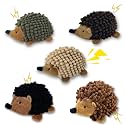 2-in-1 No-Stuffing Hedgehog Dog Toys 5 PCS, Squeaky Ball for Throwing Play