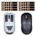 2-Pack Universal Mouse Grip Tape, Ultra-Thin 0.5mm, Pre-Cut Self-Adhesive Sweat-Absorbing Anti-Slip for Gaming Mouse & Keyboard Professional Competitive Upgrade Kit
