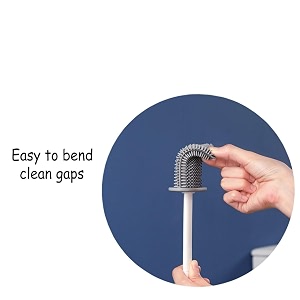 2 in 1 Wall Hanging Toilet Brush