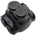 2-14 AWG Insulated 2 Port Inline Splice Connector Black Wire Connectors,Allen Hex 5/32" Insulated Cable Connectors Pre-Loaded Oxide Inhibitors,UL Listed(1pcs)