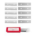 2" (50mm) Paint Scraper Carbide Blades, 10Pcs Double-Edged Reversible