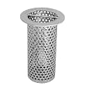 2" Commercial Floor Drain Strainer, Perforated Stainless Steel, 4" Tall