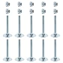 2" Elevator Bolt & Nut Kit (10 Pcs) Compatible with Todco and Whiting Door, for Truck Rolling Doors, High-Speed Rolling Doors, Elevating Door Components
